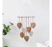 HNLMZ Arazzo da Parete in Macramè,Arazzi Tessuti a Mano in Stile Boemo,Arazzo Fatto a Mano Decorazione da Parete Per Soggiorno, Camera da Letto, Matrimonio, Decorazione Natalizia (Cachi)