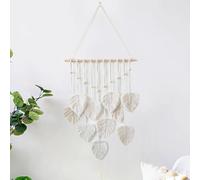 HNLMZ Arazzo da Parete in Macramè,Arazzi Tessuti a Mano in Stile Boemo,Arazzo Fatto a Mano Decorazione da Parete Per Soggiorno, Camera da Letto, Matrimonio, Decorazione Natalizia (Beige)