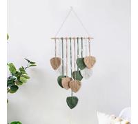 HNLMZ Arazzo da Parete in Macramè,Arazzi Tessuti a Mano in Stile Boemo,Arazzo Fatto a Mano Decorazione da Parete Per Soggiorno, Camera da Letto, Matrimonio, Decorazione Natalizia (Marrone)