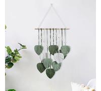 HNLMZ Arazzo da Parete in Macramè,Arazzi Tessuti a Mano in Stile Boemo,Arazzo Fatto a Mano Decorazione da Parete Per Soggiorno, Camera da Letto, Matrimonio, Decorazione Natalizia (Verde Militare)