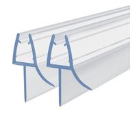 HNNHOME - Guarnizione sigillante per box doccia e parete della vasca da bagno, in gomma e plastica, per porte a vetri curve o dritte da 6 - 8 mm, con fessura fino a 20 mm, 100 cm (Diretta x 2)