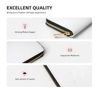 Hnnkloy Angurie Ciliegie Nere, Portafogli in pelle PU, grande capacità, portafoglio con pochette per uomo e donna