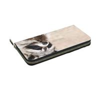 Hnnkloy Animali intelligenti Procione Natura, Portafogli in pelle PU, grande capacità, portafoglio con pochette per uomo e donna