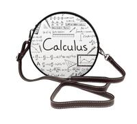 Hnnkloy Appassionato di matematica, geometria e calcolo differenziale e integrale.,Borsa a tracolla in pelle sintetica, borsa a tracolla rotonda - borsetta circolare da donna