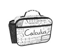 Hnnkloy Appassionato di matematica, geometria e calcolo differenziale e integrale.,Borsa termica portatile, resistente, borsa porta pranzo isolante, borsa frigo riutilizzabile