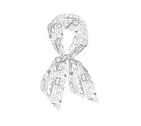 Hnnkloy Appassionato di matematica, geometria e calcolo differenziale e integrale., Sciarpa da donna in finta seta, foulard alla moda, fascia per capelli versatile