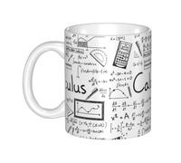 Hnnkloy Appassionato di matematica, geometria e calcolo differenziale e integrale.,Tazza in ceramica grande, adatta per caffè, cucina, ristorante, ufficio, bar, 330 ml