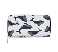 Hnnkloy Balena, Portafogli in pelle PU, grande capacità, portafoglio con pochette per uomo e donna