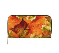 Hnnkloy Belle foglie autunnali, Portafogli in pelle PU, grande capacità, portafoglio con pochette per uomo e donna