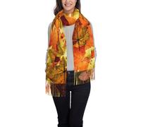 Hnnkloy Belle foglie autunnali,Sciarpa in cashmere imitazione moda da donna, scialle leggero con nappe 197x72 cm