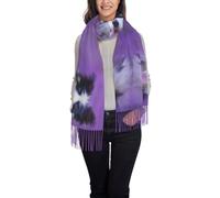 Hnnkloy Bellissimo cucciolo di Border Collie,Sciarpa in cashmere imitazione moda da donna, scialle leggero con nappe 197x72 cm