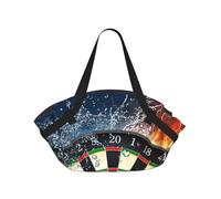 Hnnkloy Bersaglio per freccette Ghiaccio Fuoco,Tappetino da campeggio multifunzionale pieghevole, coperta da picnic utilizzabile anche come borsa da campeggio.