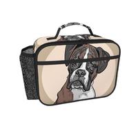 Hnnkloy Cane Boxer,Borsa termica portatile, resistente, borsa porta pranzo isolante, borsa frigo riutilizzabile