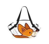 Hnnkloy Cane Corgi con il sedere buffo,Tappetino da campeggio multifunzionale pieghevole, coperta da picnic utilizzabile anche come borsa da campeggio.