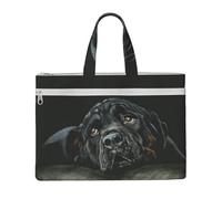 Hnnkloy Cane Rottweiler,Borsa portadocumenti in tela con cerniera, borsa a mano, valigetta per scuola e ufficio