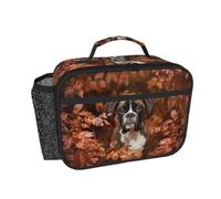 Hnnkloy Cani Boxer Autunno,Borsa termica portatile, resistente, borsa porta pranzo isolante, borsa frigo riutilizzabile