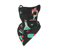 Hnnkloy Chimica verde e modelli scientifici,Maschera protettiva morbida per il viso, scaldacollo, mezza maschera, sciarpa, maschera sportiva