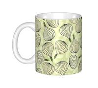 Hnnkloy Cipolla,Tazza in ceramica grande, adatta per caffè, cucina, ristorante, ufficio, bar, 330 ml