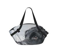 Hnnkloy Cocker Spaniel inglese, orecchie grandi e ricce, colore nero,Tappetino da campeggio multifunzionale pieghevole, coperta da picnic utilizzabile anche come borsa da campeggio.