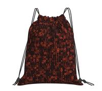 Hnnkloy Codice programmatore rosso,Zaino con coulisse unisex, borsa sportiva da palestra, zaino casual da giorno, zaino con coulisse
