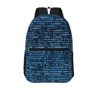 Hnnkloy Coding fantastico,Zaino da 17 pollici con tasche, zaino casual, resistente all'acqua, borsa da scuola