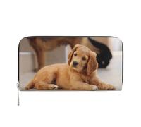 Hnnkloy Cucciolo di Cocker Spaniel Cani Spaniel di piccola taglia Animali domestici, Portafogli in pelle PU, grande capacità, portafoglio con pochette per uomo e donna