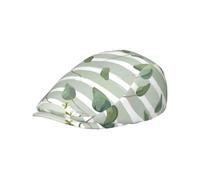 Hnnkloy Eucalipto Verde a Forma di Dollaro d'Argento, Cappello Piatto da Uomo, Berretto da Strillone da Uomo, Berretto Regolabile da Guida
