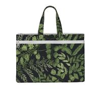 Hnnkloy Foglie Botaniche,Borsa portadocumenti in tela con cerniera, borsa a mano, valigetta per scuola e ufficio