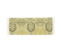 Hnnkloy Foglie di cono di luppolo per birra vintage retrò,Sciarpa da donna in finto cashmere, grande, leggera, alla moda, con nappe, 196x68 cm