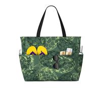 Hnnkloy Foglie di luppolo per birra d'epoca,Borsa da spiaggia di grande capacità, borsa da viaggio a tracolla per donna, borsa a mano impermeabile