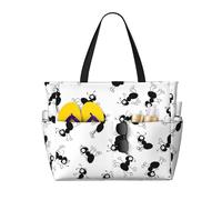 Hnnkloy Formiche e insetti,Borsa da spiaggia di grande capacità, borsa da viaggio a tracolla per donna, borsa a mano impermeabile