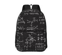 Hnnkloy Formula matematica,Zaino da 17 pollici con tasche, zaino casual, resistente all'acqua, borsa da scuola