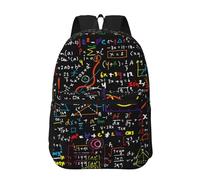 Hnnkloy Formula matematica,Zaino da 17 pollici con tasche, zaino casual, resistente all'acqua, borsa da scuola