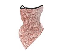 Hnnkloy Glitter oro rosa con un rombo rosso brunastro,Maschera protettiva morbida per il viso, scaldacollo, mezza maschera, sciarpa, maschera sportiva