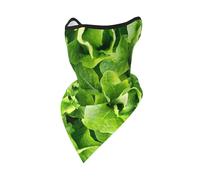 Hnnkloy Lattuga romana fresca,Maschera protettiva morbida per il viso, scaldacollo, mezza maschera, sciarpa, maschera sportiva