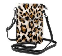 Hnnkloy Leopardo Ghepardo Amore per i leopardi,Borsette per cellulari da donna, piccole borse a tracolla - Portafoglio per cellulare in pelle PU con scomparti per carte di credito