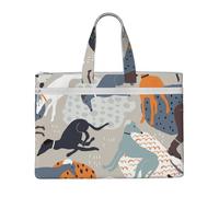 Hnnkloy Levrieri carini,Borsa portadocumenti in tela con cerniera, borsa a mano, valigetta per scuola e ufficio