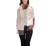 Hnnkloy Modello Cavalier King Charles Spaniel,Sciarpa in cashmere imitazione moda da donna, scialle leggero con nappe 197x72 cm