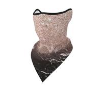 Hnnkloy Moderno oro rosa, marmo nero, glitter rosa,Maschera protettiva morbida per il viso, scaldacollo, mezza maschera, sciarpa, maschera sportiva