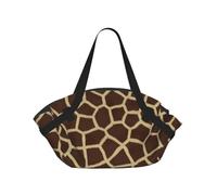 Hnnkloy Motivo a giraffa,Tappetino da campeggio multifunzionale pieghevole, coperta da picnic utilizzabile anche come borsa da campeggio.