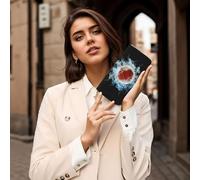 Hnnkloy Pallacanestro astratta, Portafogli in pelle PU, grande capacità, portafoglio con pochette per uomo e donna
