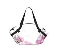 Hnnkloy Pietre e orchidea rosa,Tappetino da campeggio multifunzionale pieghevole, coperta da picnic utilizzabile anche come borsa da campeggio.