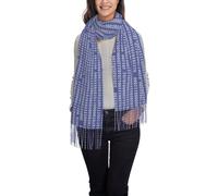 Hnnkloy Programmatore Codice binario per computer Viola,Sciarpa in cashmere imitazione moda da donna, scialle leggero con nappe 197x72 cm