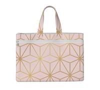 Hnnkloy Rosa metallizzato astrale oro,Borsa portadocumenti in tela con cerniera, borsa a mano, valigetta per scuola e ufficio