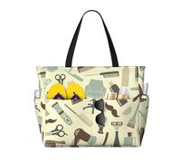 Hnnkloy Salone e barbiere parrucchiere,Borsa da spiaggia di grande capacità, borsa da viaggio a tracolla per donna, borsa a mano impermeabile