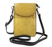 Hnnkloy Scintille d'oro,Borsette per cellulari da donna, piccole borse a tracolla - Portafoglio per cellulare in pelle PU con scomparti per carte di credito