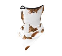 Hnnkloy Scoiattoli rossi eurasiatici,Maschera protettiva morbida per il viso, scaldacollo, mezza maschera, sciarpa, maschera sportiva