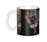 Hnnkloy Serpente pitone,Tazza in ceramica grande, adatta per caffè, cucina, ristorante, ufficio, bar, 330 ml