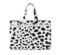 Hnnkloy Stampa del cane dalmata con macchie nere,Borsa portadocumenti in tela con cerniera, borsa a mano, valigetta per scuola e ufficio