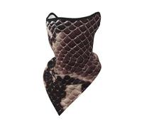 Hnnkloy Texture della pelle di serpente,Maschera protettiva morbida per il viso, scaldacollo, mezza maschera, sciarpa, maschera sportiva